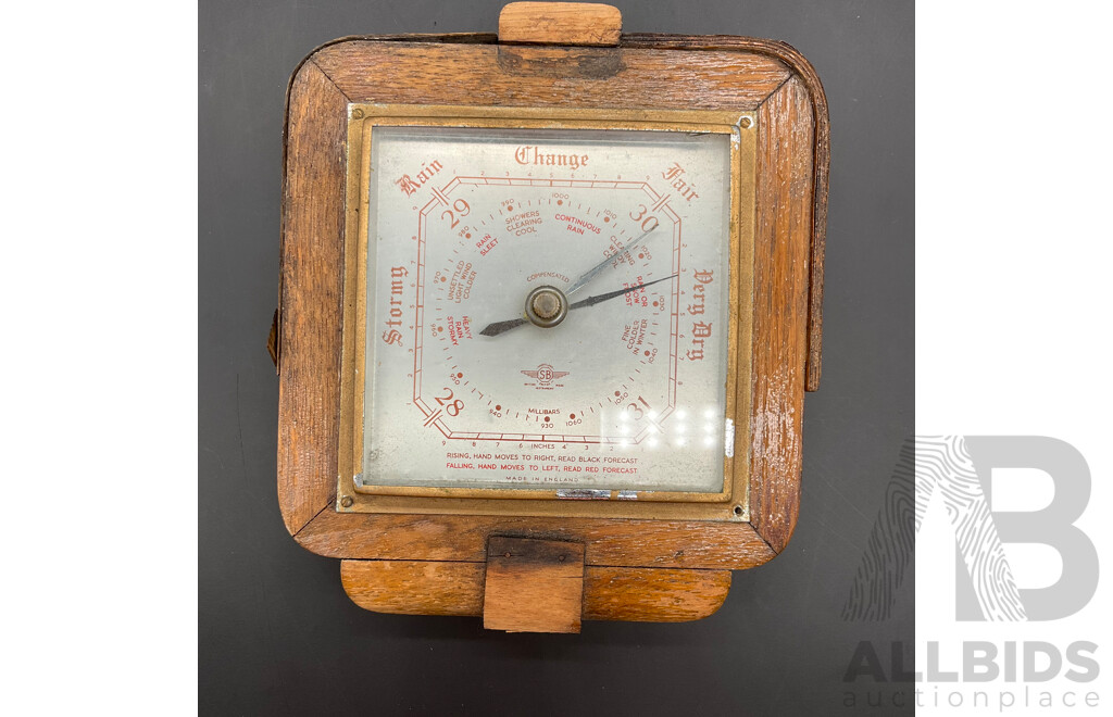 Two Vintage Aneroid Barometers
