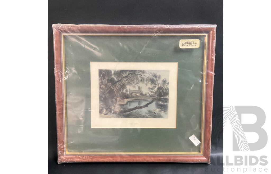 Antique Framed Print Jedburgh by W. Richardson