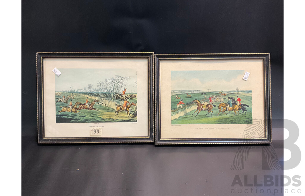 Vintage Framed Print , Snob is Beat Published 1835 & to the Craners of England , Drawn & Etched by H.Alken