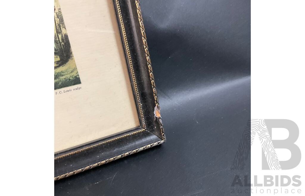 Vintage Framed Print , Snob is Beat Published 1835 & to the Craners of England , Drawn & Etched by H.Alken