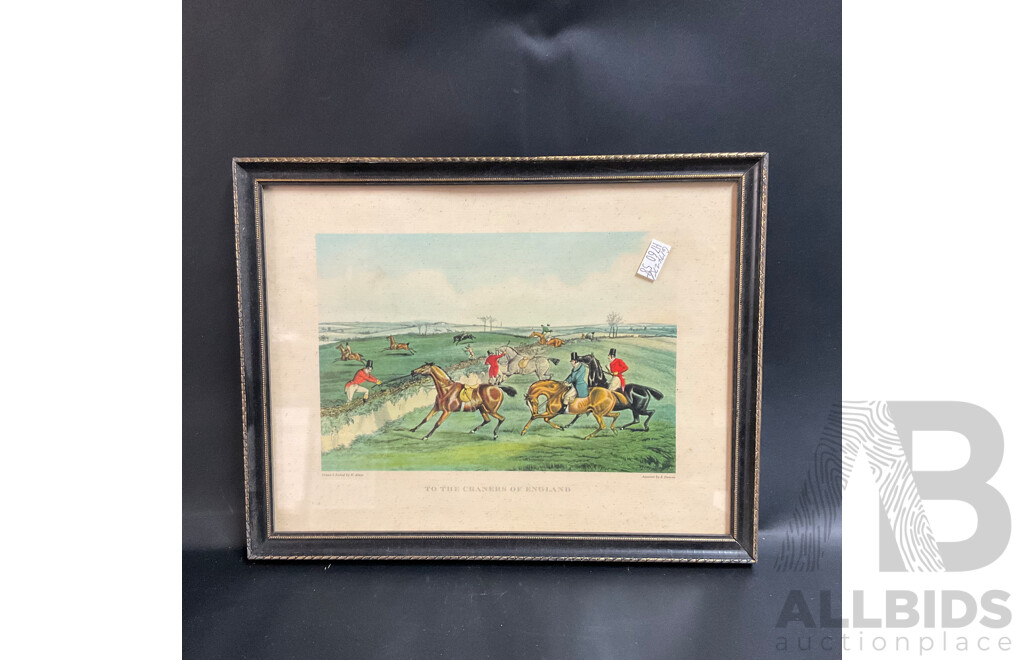 Vintage Framed Print , Snob is Beat Published 1835 & to the Craners of England , Drawn & Etched by H.Alken