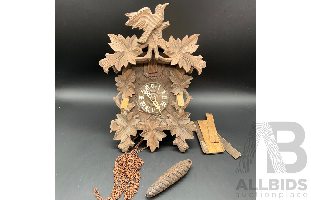 Black Forest-Style German Made Cuckoo Clock