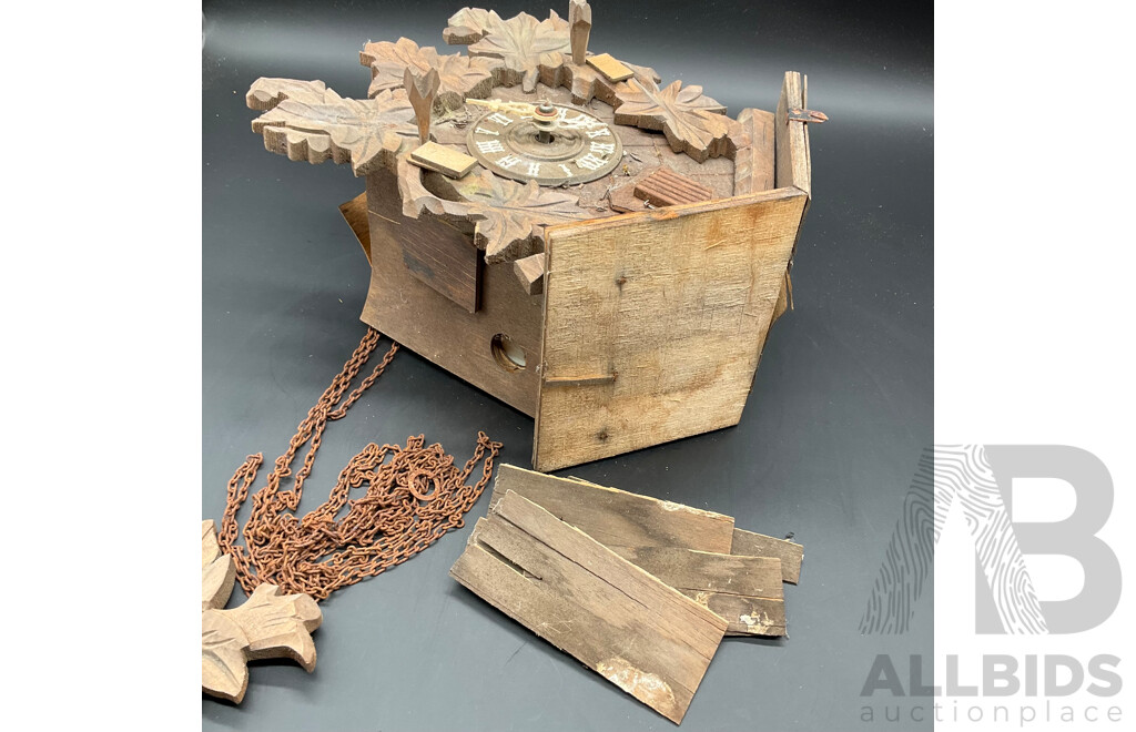 Black Forest-Style German Made Cuckoo Clock