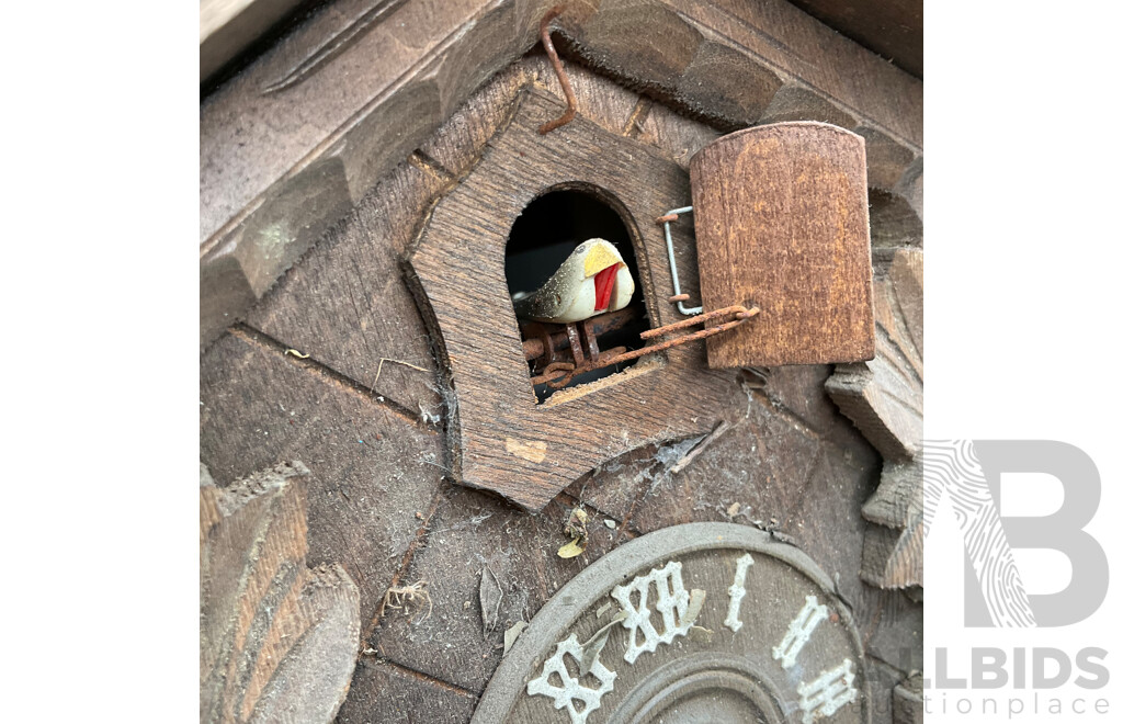 Black Forest-Style German Made Cuckoo Clock