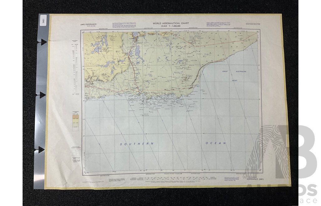 Vintage Collection Australia Port Augusta Map &  Australia Esperance Map & Newcastle Water  - Lot of 3