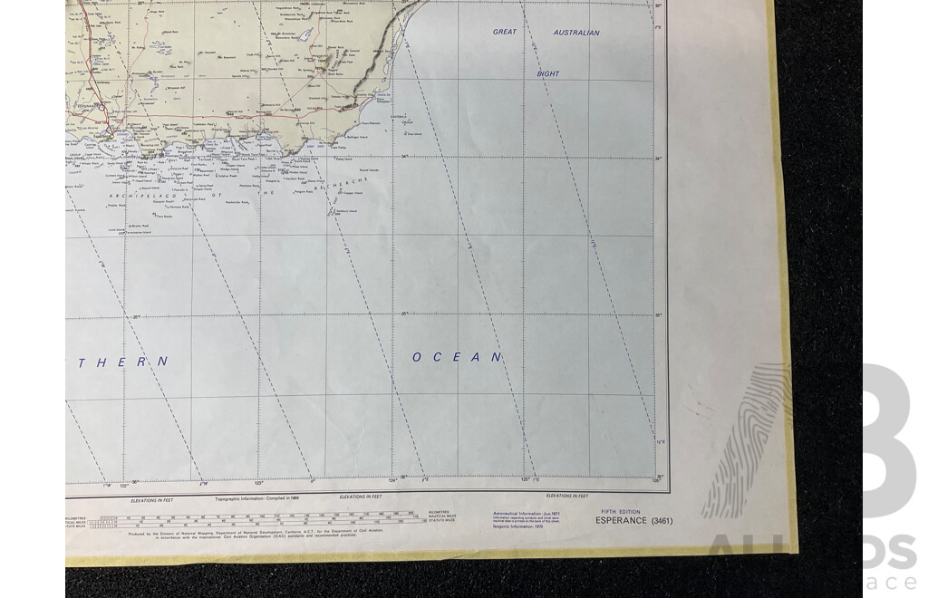 Vintage Collection Australia Port Augusta Map &  Australia Esperance Map & Newcastle Water  - Lot of 3