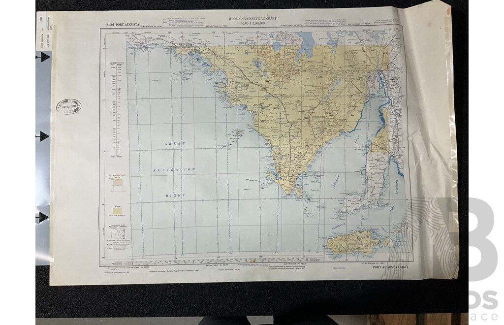 Vintage Collection Australia Port Augusta Map &  Australia Esperance Map & Newcastle Water  - Lot of 3