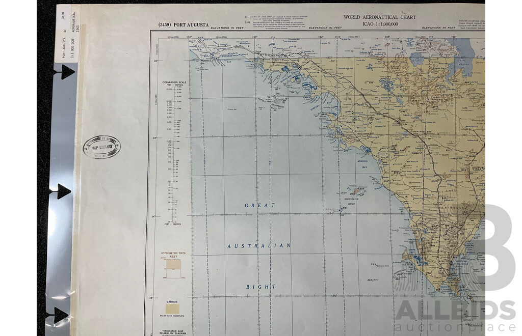 Vintage Collection Australia Port Augusta Map &  Australia Esperance Map & Newcastle Water  - Lot of 3