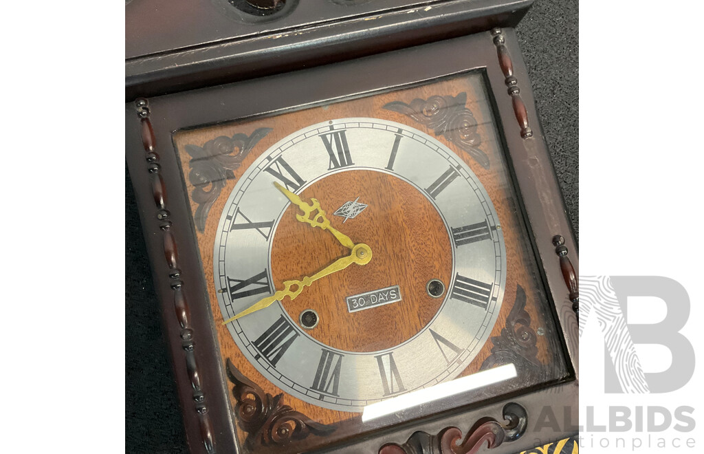 UNIQUE 31 Day Pendulum Strike Wall Clock and 30 Day Pendulum Wall Clock