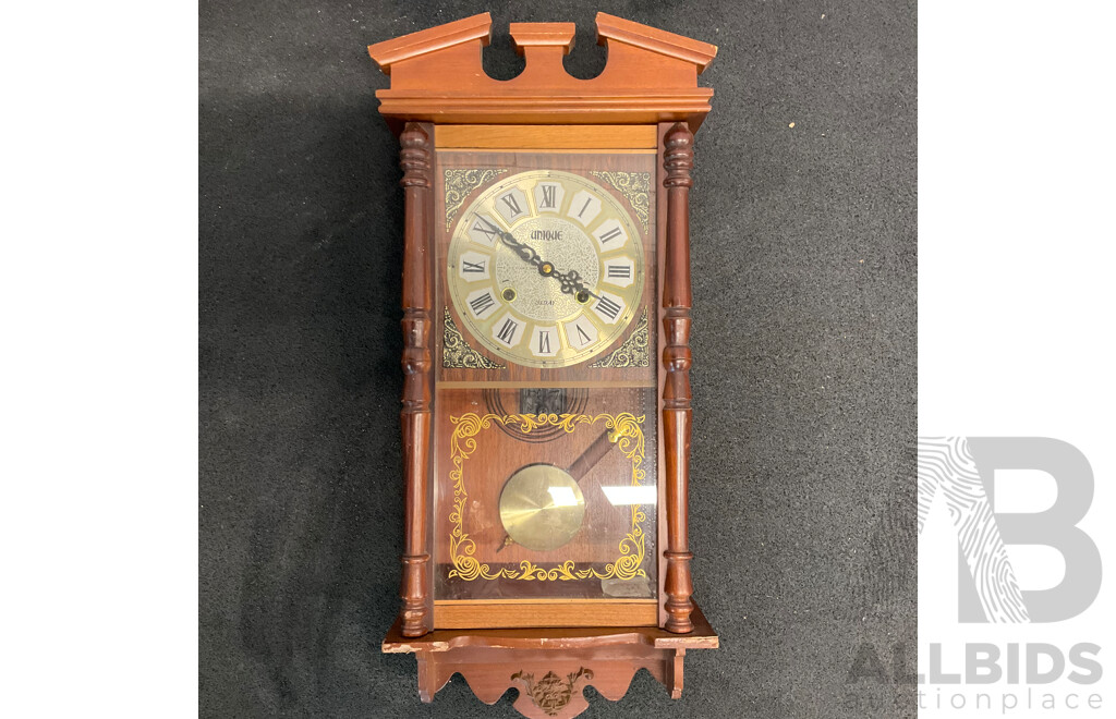 UNIQUE 31 Day Pendulum Strike Wall Clock and 30 Day Pendulum Wall Clock