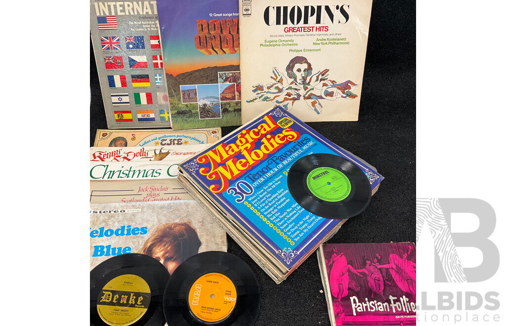 Collection of 38 Classical Music Vintage LP Records - Including Mozart, All Time Classics, Johann Strauss and More