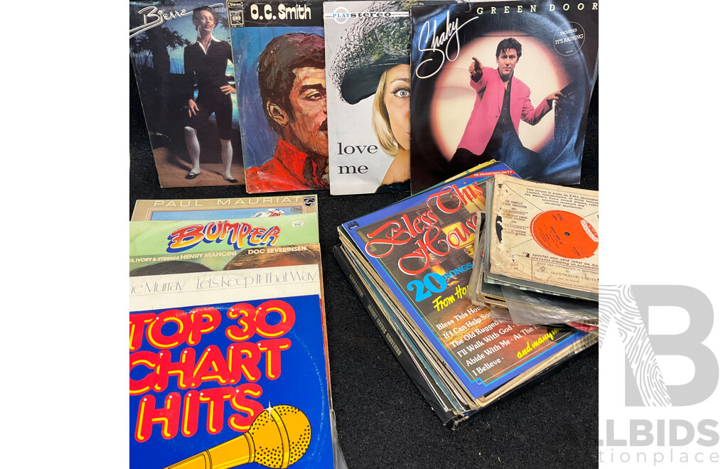 Collection of 63 Vintage LP Records