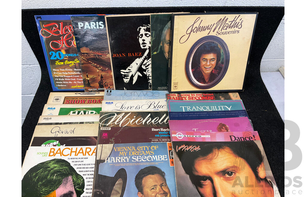 Collection of 63 Vintage LP Records