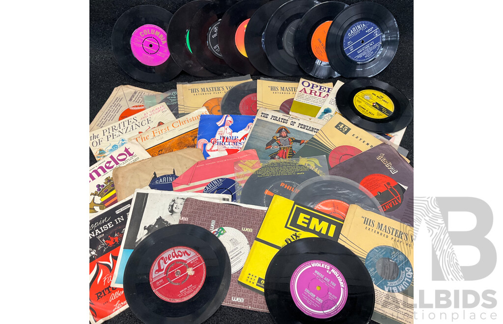 Collection of 63 Vintage LP Records