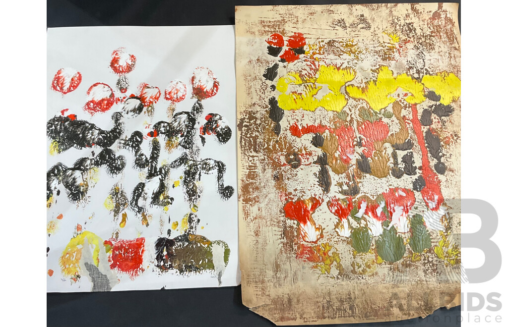 Practice Pieces: Life Drawings, Nude Figures & Abstract Paintings