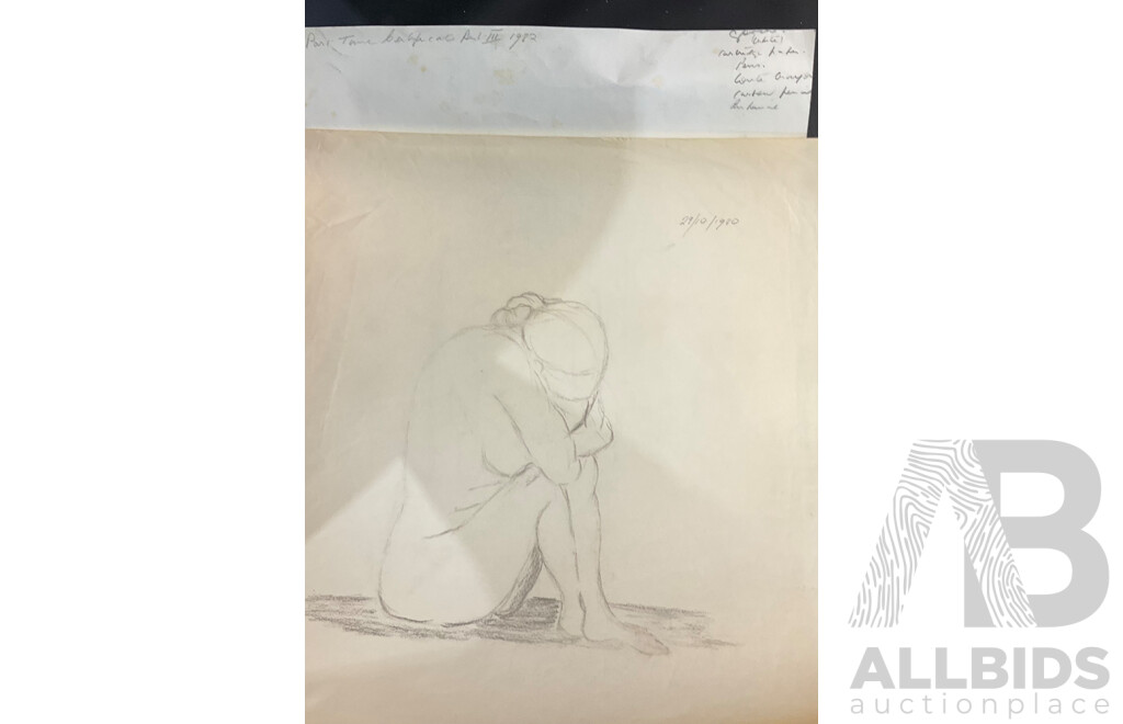 Practice Pieces: Life Drawings, Nude Figures & Abstract Paintings