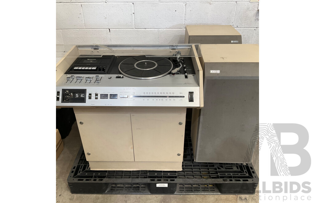 Vintage Sanyo DCW S17K S  Quadraphonic Stereo System (2 Speakers)