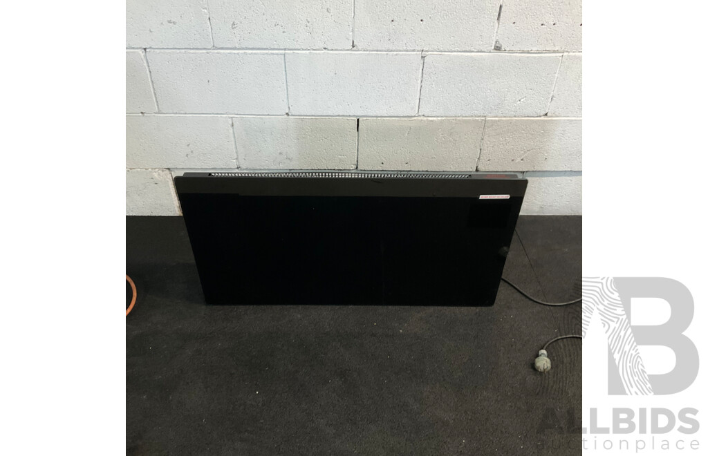 Euromatic Digital Glass Panel Heater 2000-2400W