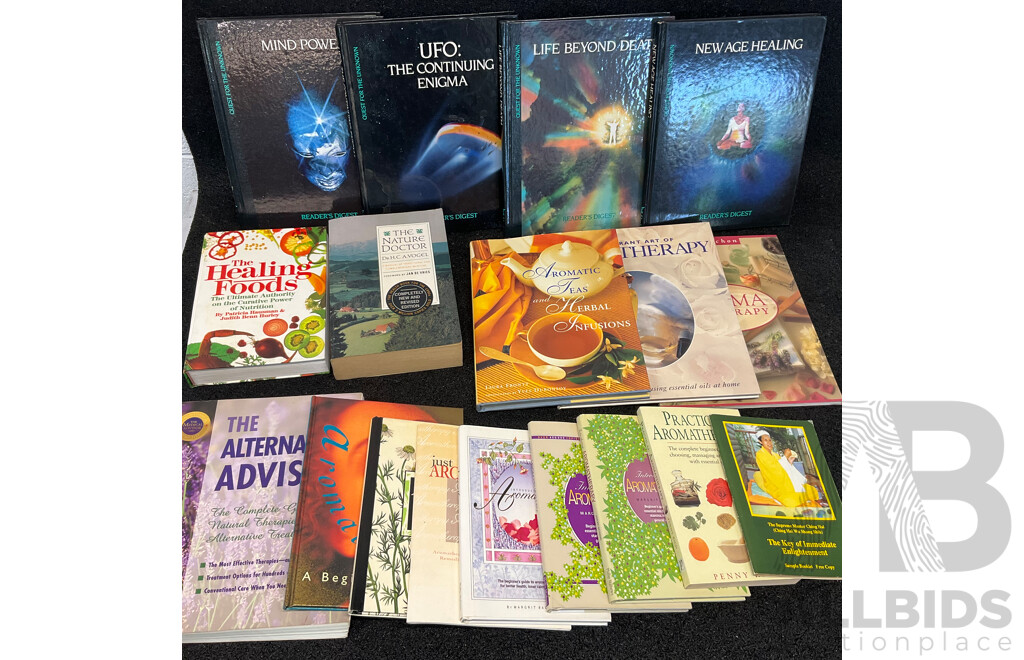 Reader's Digest Quest for the Unknown Series & Assorted Aromatherapy Books