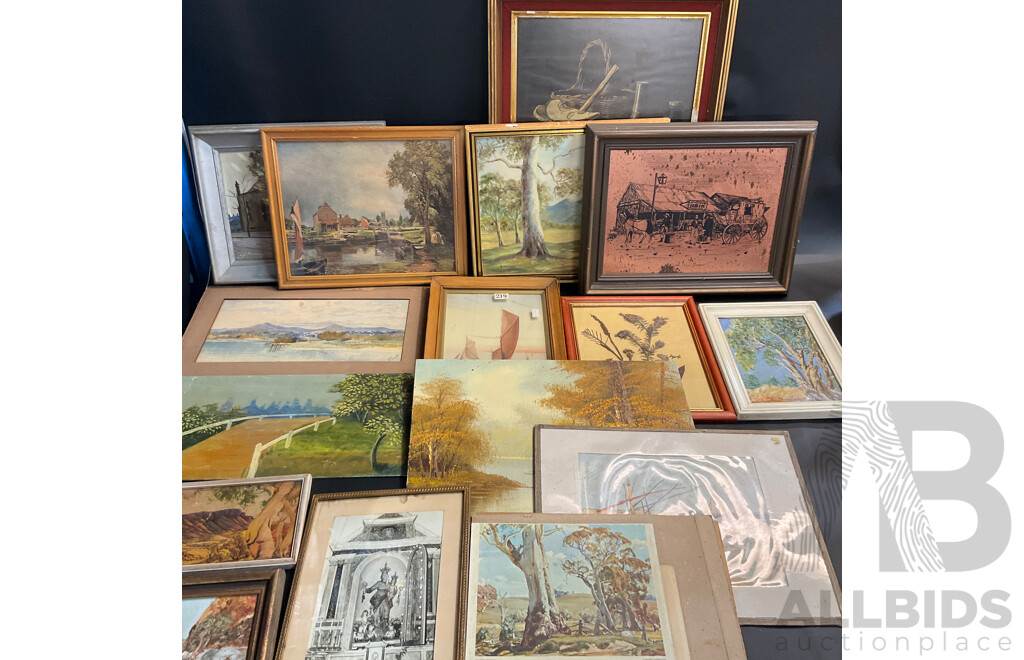 Mixed Lot - Vintage Painting, Prints and Artwork