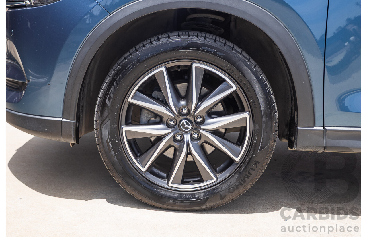 4/2018 Mazda CX-5 GT AWD KF MY17.5 4D Wagon Eternal Blue Turbo Diesel 2.2L