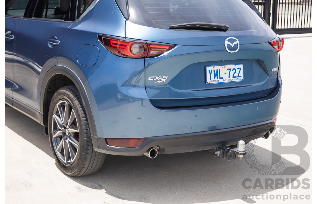 4/2018 Mazda CX-5 GT AWD KF MY17.5 4D Wagon Eternal Blue Turbo Diesel 2.2L