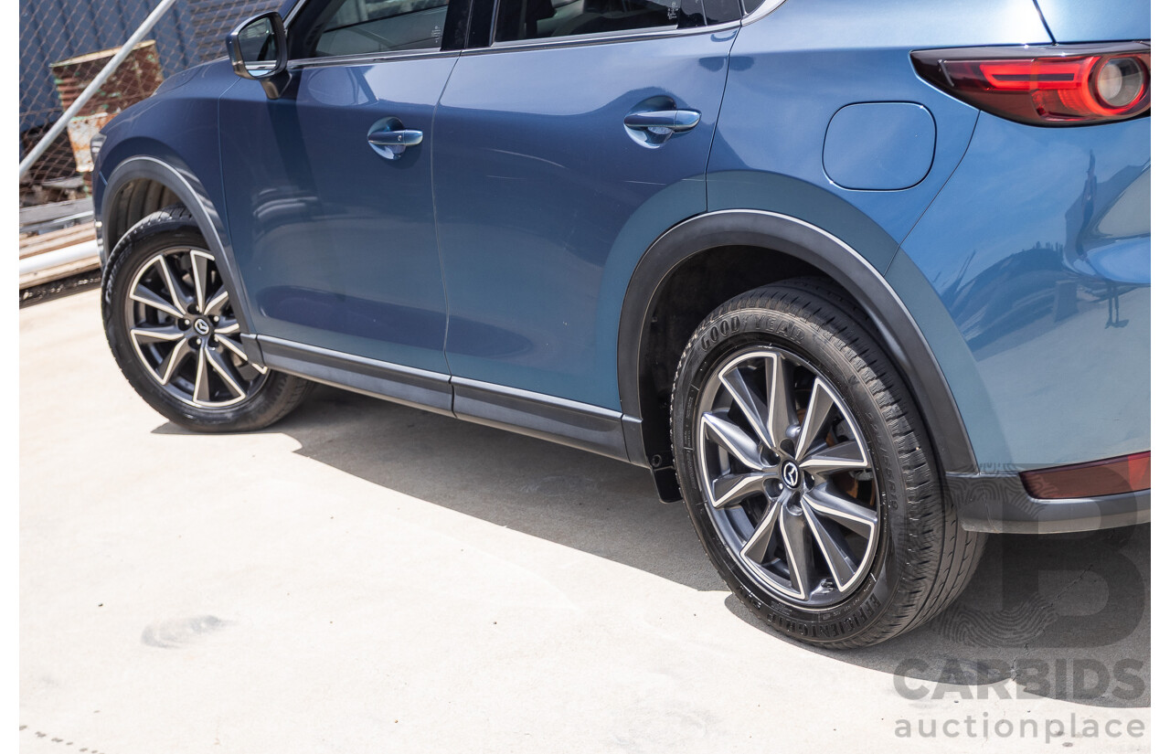 4/2018 Mazda CX-5 GT AWD KF MY17.5 4D Wagon Eternal Blue Turbo Diesel 2.2L