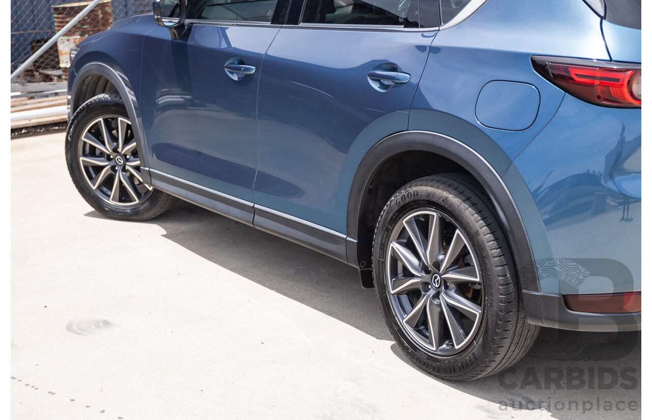 4/2018 Mazda CX-5 GT AWD KF MY17.5 4D Wagon Eternal Blue Turbo Diesel 2.2L