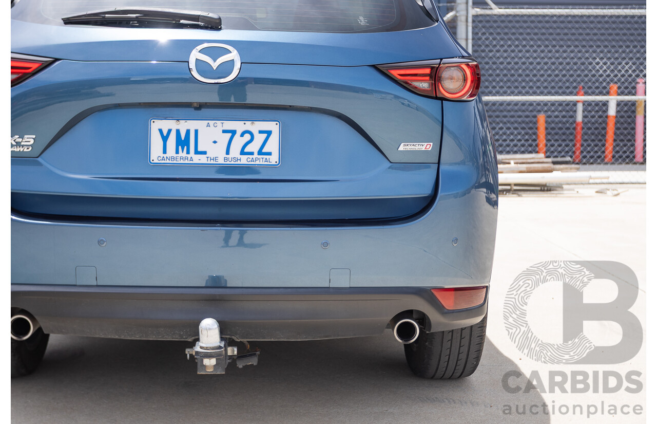 4/2018 Mazda CX-5 GT AWD KF MY17.5 4D Wagon Eternal Blue Turbo Diesel 2.2L