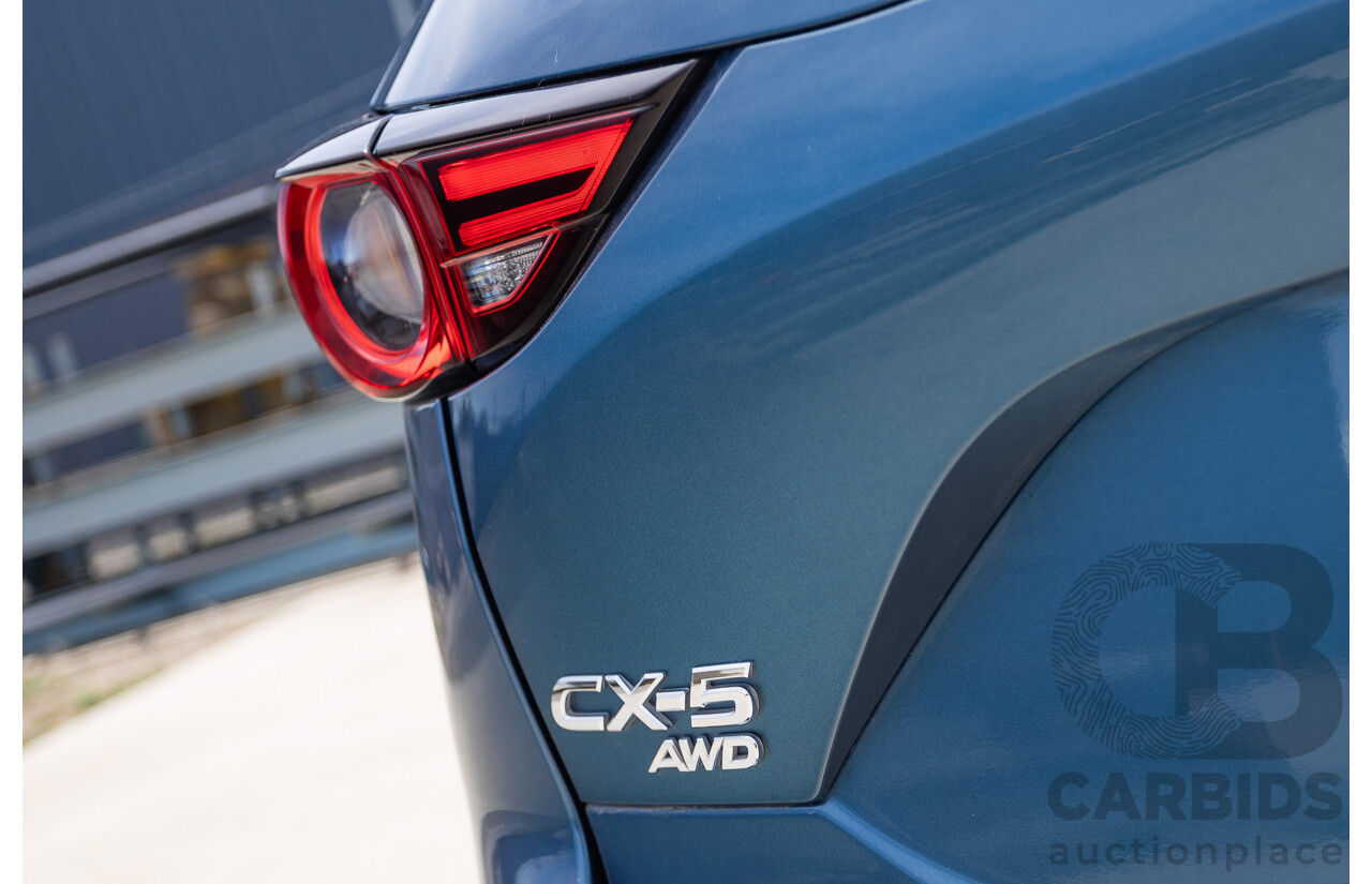 4/2018 Mazda CX-5 GT AWD KF MY17.5 4D Wagon Eternal Blue Turbo Diesel 2.2L