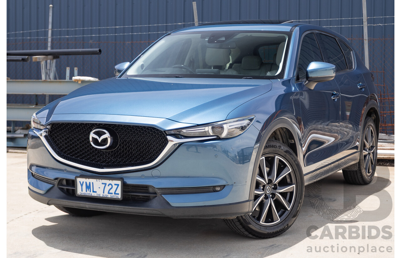 4/2018 Mazda CX-5 GT AWD KF MY17.5 4D Wagon Eternal Blue Turbo Diesel 2.2L