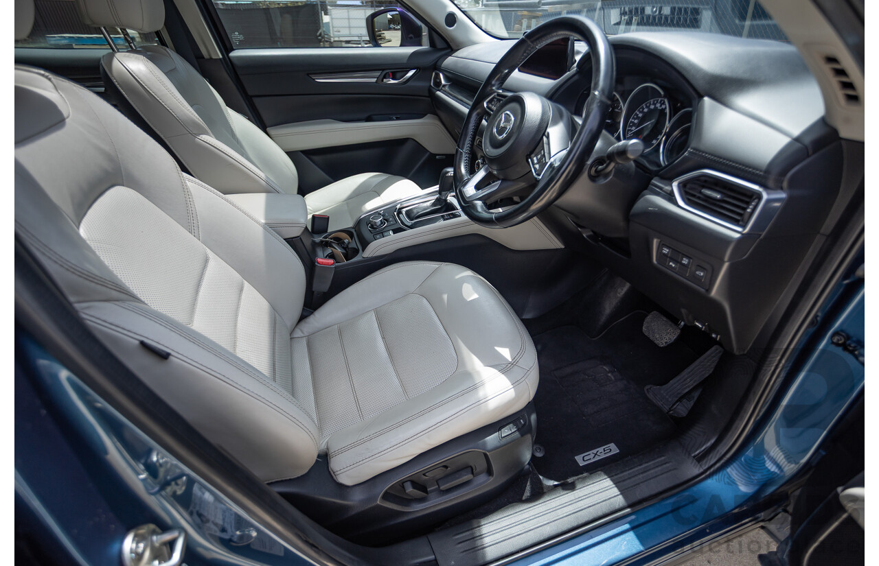 4/2018 Mazda CX-5 GT AWD KF MY17.5 4D Wagon Eternal Blue Turbo Diesel 2.2L