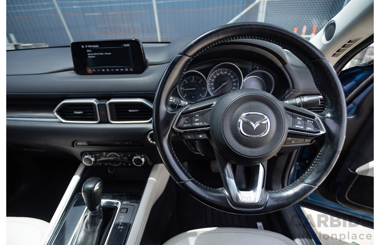 4/2018 Mazda CX-5 GT AWD KF MY17.5 4D Wagon Eternal Blue Turbo Diesel 2.2L