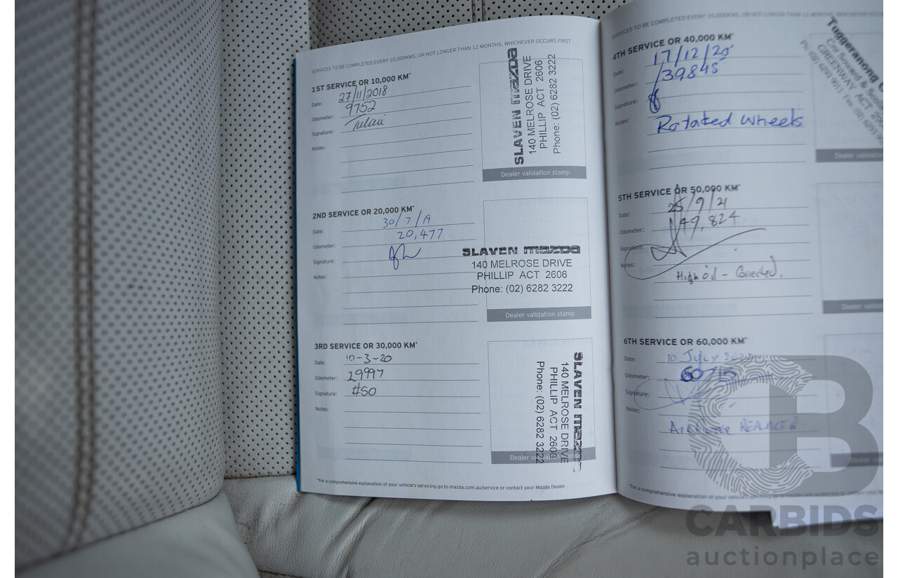 4/2018 Mazda CX-5 GT AWD KF MY17.5 4D Wagon Eternal Blue Turbo Diesel 2.2L