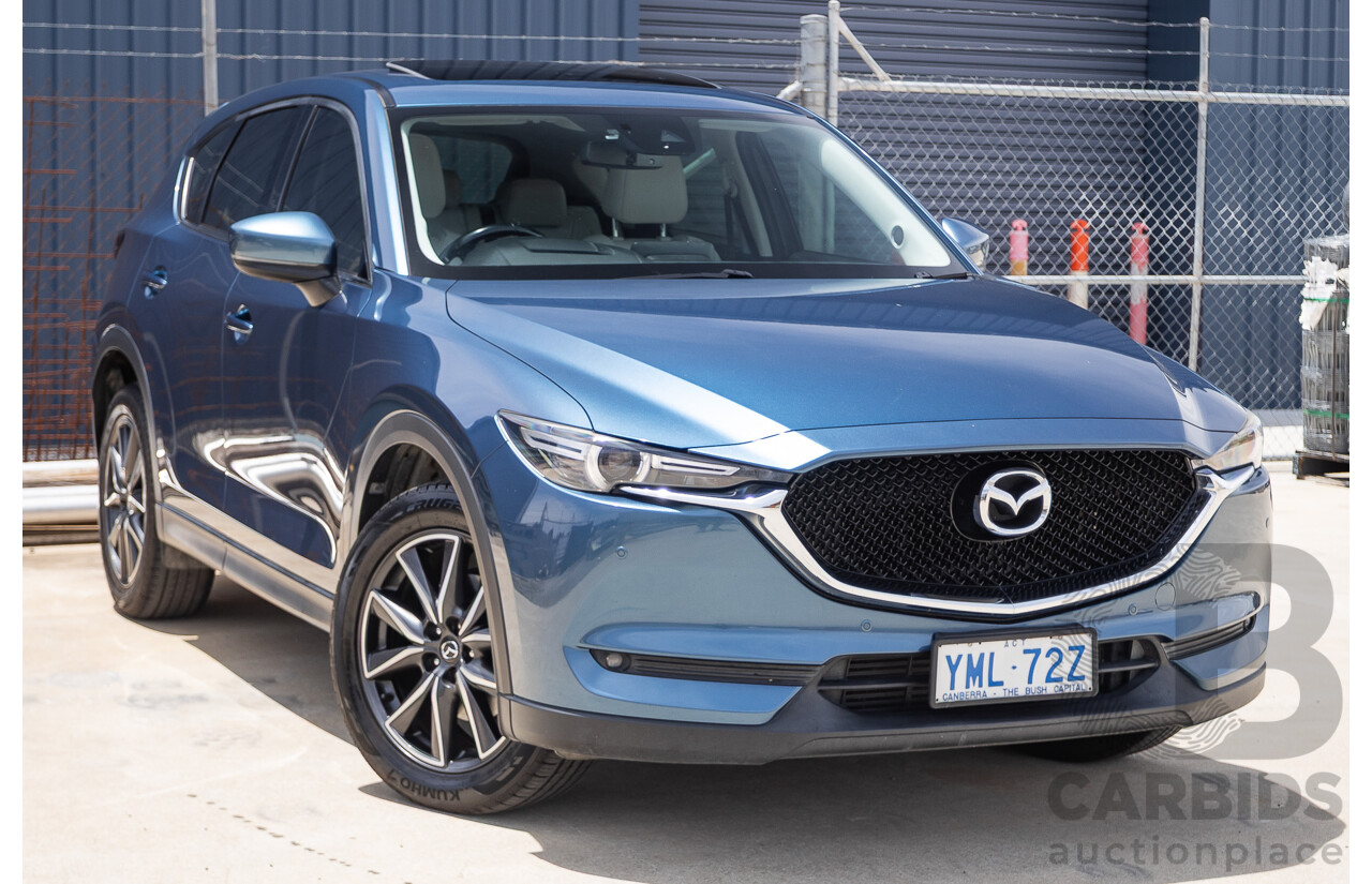 4/2018 Mazda CX-5 GT AWD KF MY17.5 4D Wagon Eternal Blue Turbo Diesel 2.2L