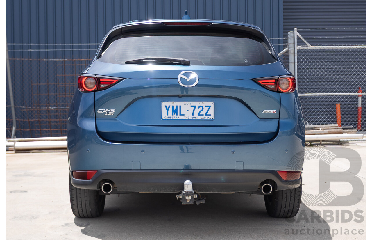4/2018 Mazda CX-5 GT AWD KF MY17.5 4D Wagon Eternal Blue Turbo Diesel 2.2L