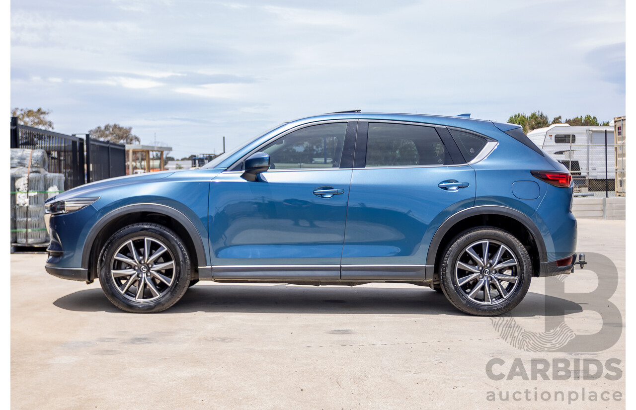 4/2018 Mazda CX-5 GT AWD KF MY17.5 4D Wagon Eternal Blue Turbo Diesel 2.2L
