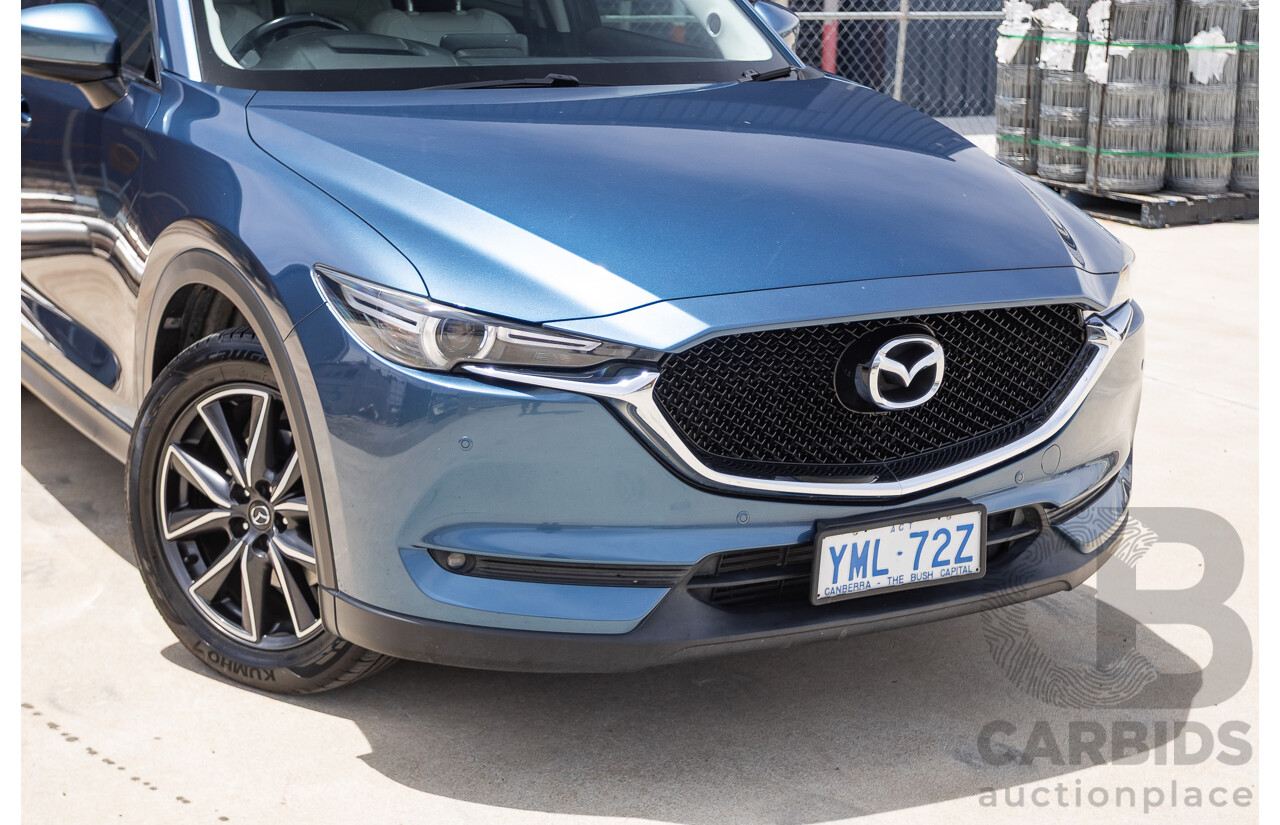 4/2018 Mazda CX-5 GT AWD KF MY17.5 4D Wagon Eternal Blue Turbo Diesel 2.2L