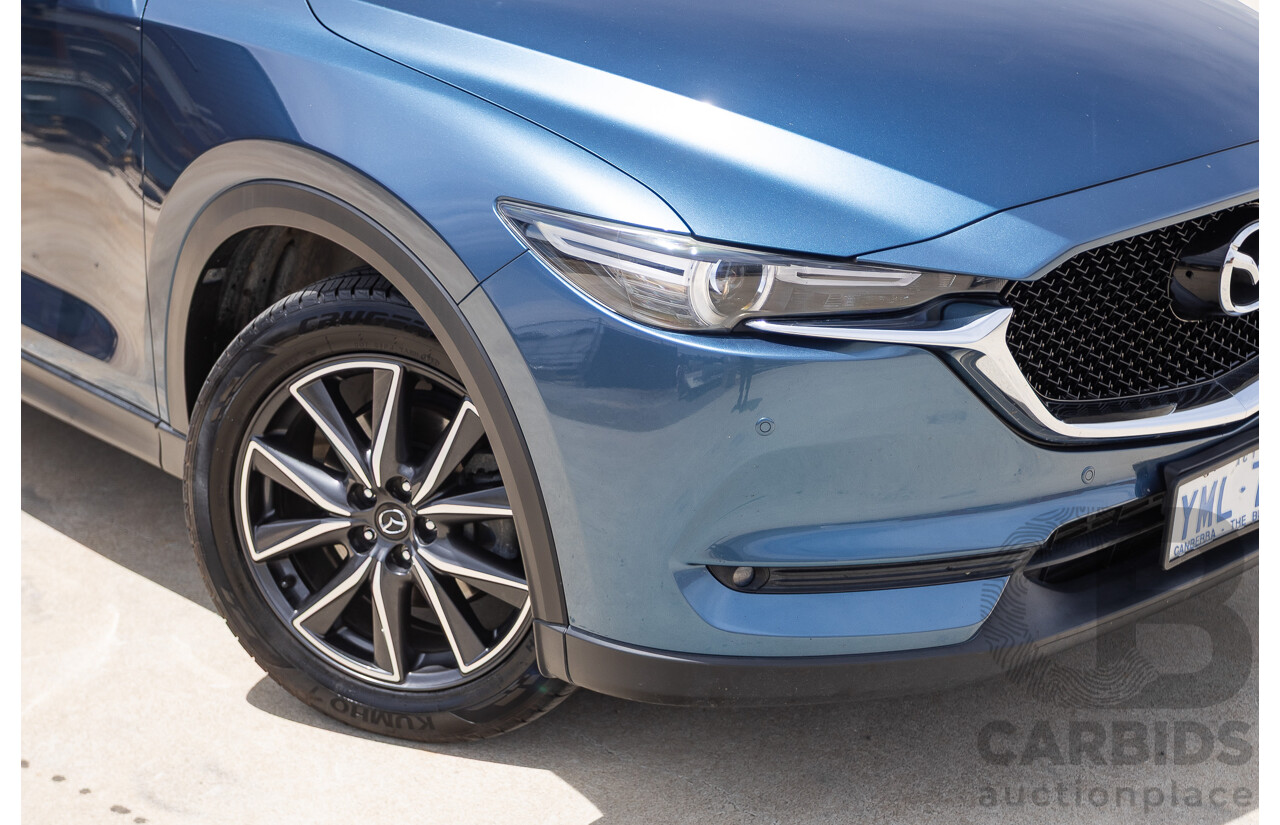 4/2018 Mazda CX-5 GT AWD KF MY17.5 4D Wagon Eternal Blue Turbo Diesel 2.2L