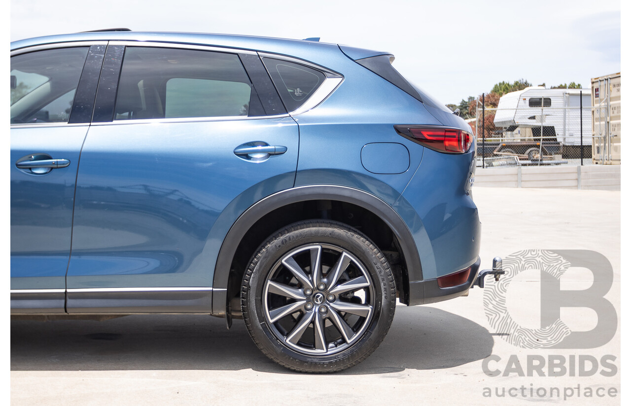4/2018 Mazda CX-5 GT AWD KF MY17.5 4D Wagon Eternal Blue Turbo Diesel 2.2L