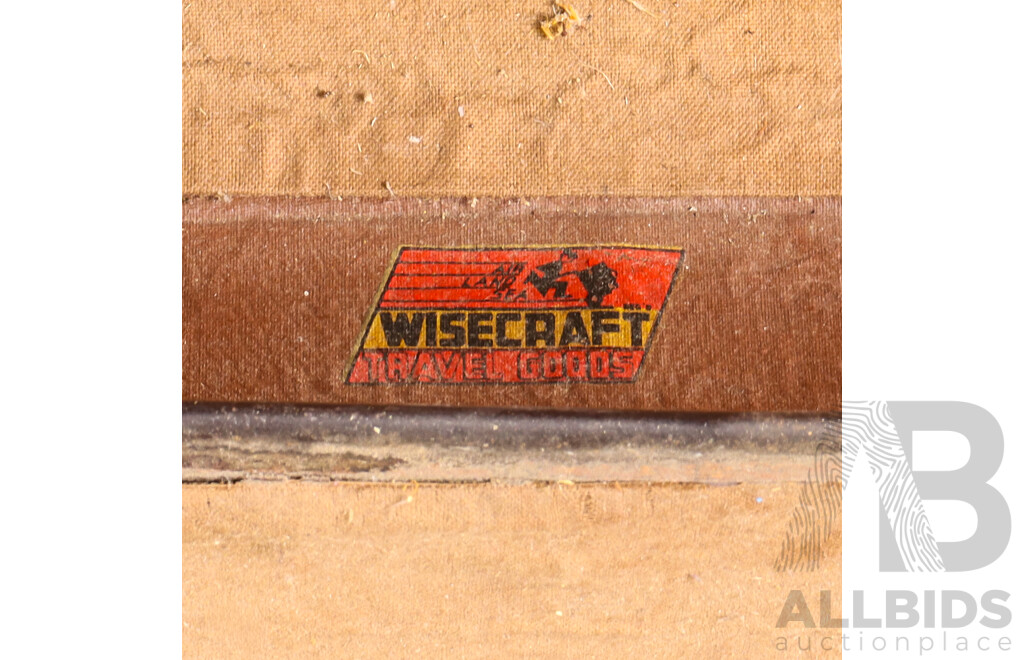 Small Vintage Leather Suitcase by Wisecraft