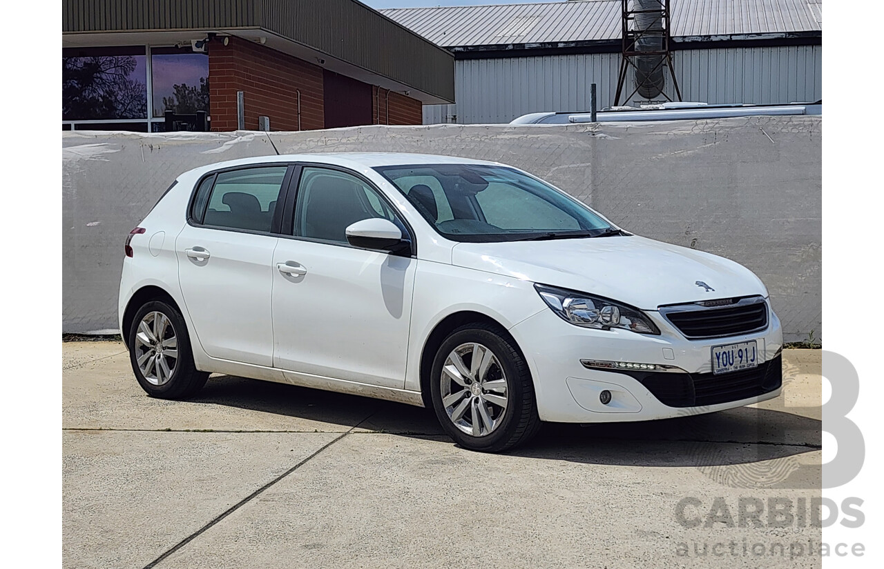 1/2016 Peugeot 308 Active T9 5d Hatchback White 1.2L