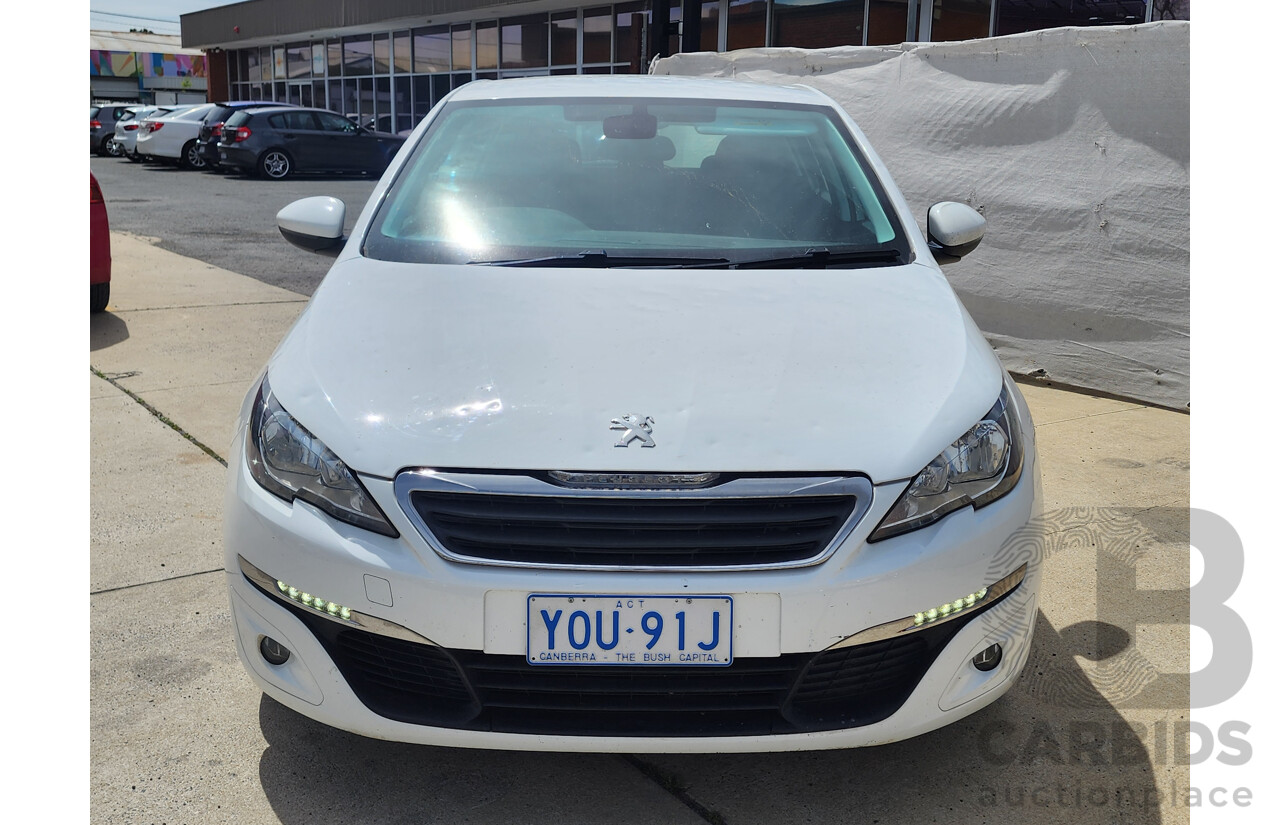 1/2016 Peugeot 308 Active T9 5d Hatchback White 1.2L