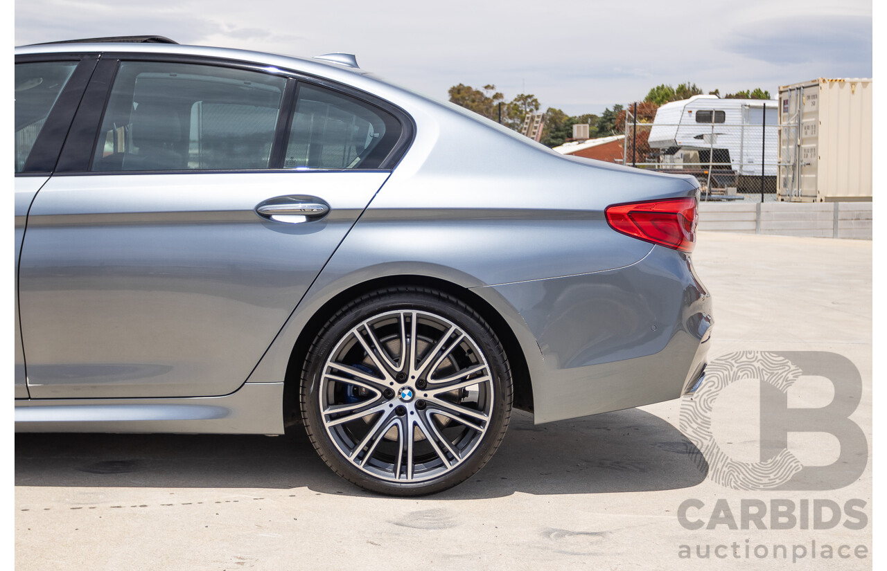 8/2017 BMW 540i M-Sport G30 MY18 4D Sedan Bluestone Metallic Tubro 3.0L