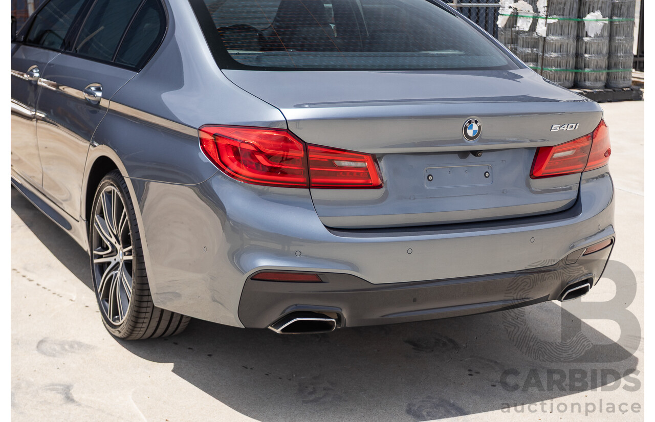 8/2017 BMW 540i M-Sport G30 MY18 4D Sedan Bluestone Metallic Tubro 3.0L