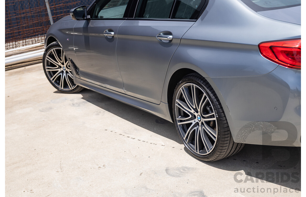 8/2017 BMW 540i M-Sport G30 MY18 4D Sedan Bluestone Metallic Tubro 3.0L