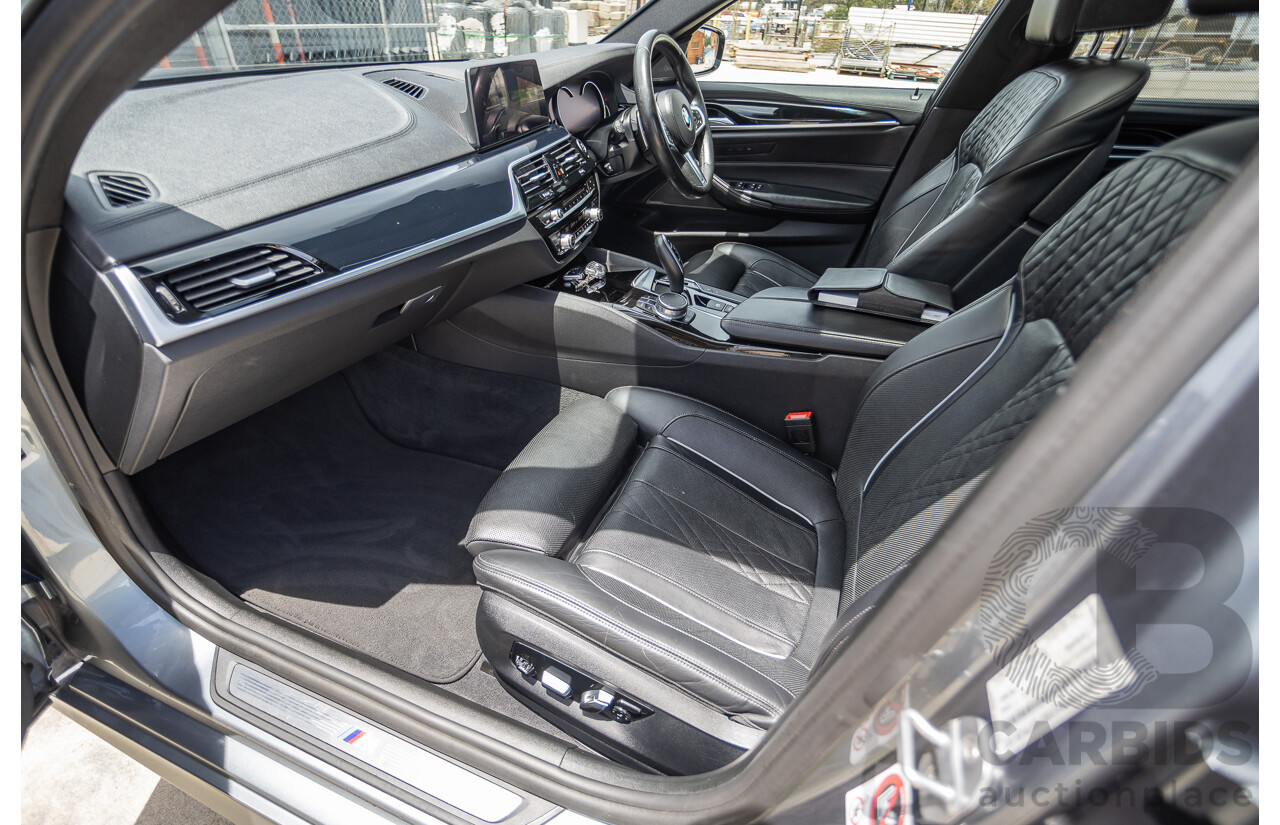 8/2017 BMW 540i M-Sport G30 MY18 4D Sedan Bluestone Metallic Tubro 3.0L