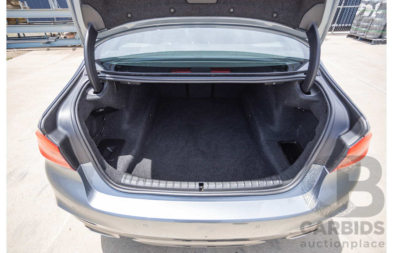 8/2017 BMW 540i M-Sport G30 MY18 4D Sedan Bluestone Metallic Tubro 3.0L