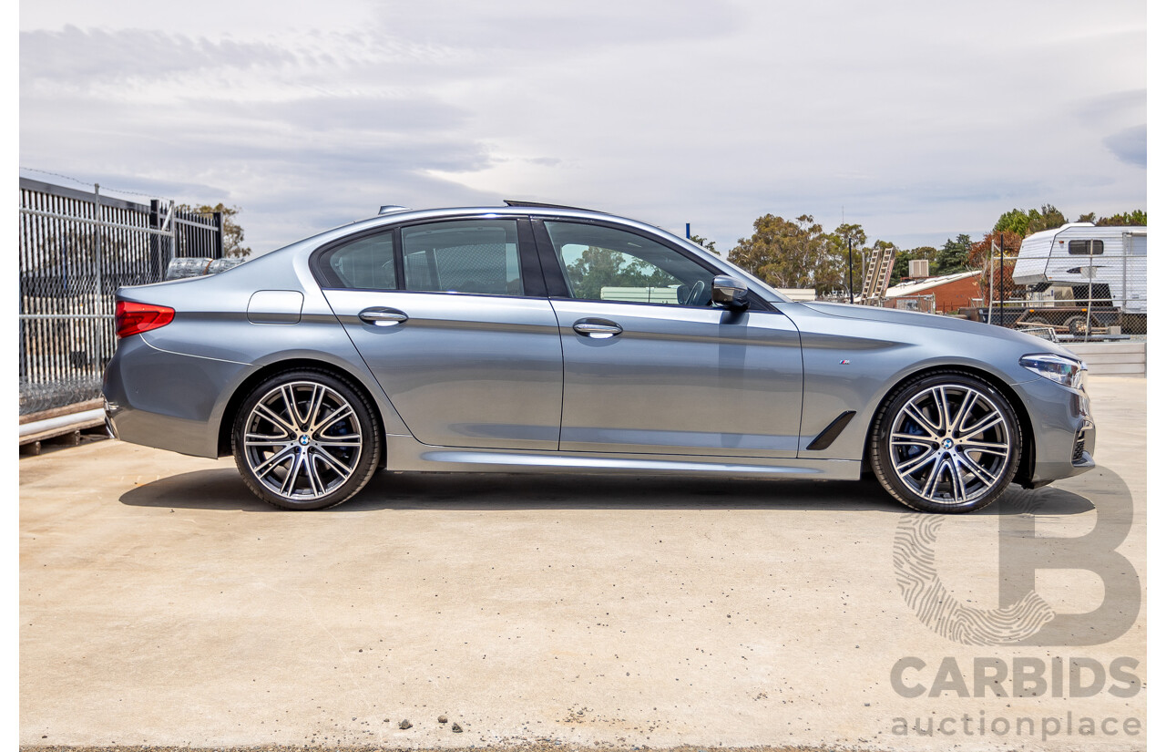 8/2017 BMW 540i M-Sport G30 MY18 4D Sedan Bluestone Metallic Tubro 3.0L