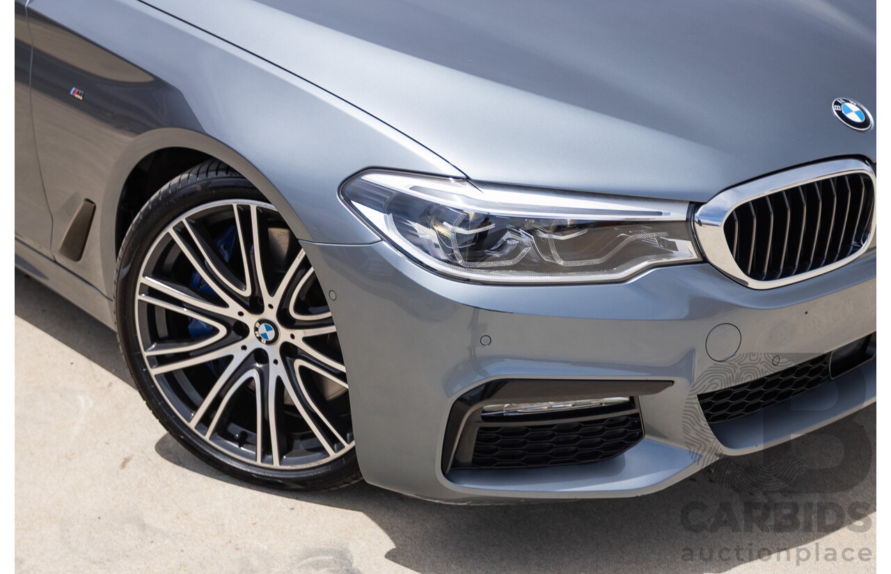 8/2017 BMW 540i M-Sport G30 MY18 4D Sedan Bluestone Metallic Tubro 3.0L